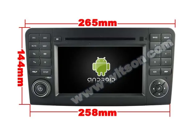 Cheap 7" Android 8.0 OS Car DVD Multimedia Navigation GPS Radio for Mercedes-Benz ML-Class W164 2005-2012 & GL-Class X164 2005-2012 1