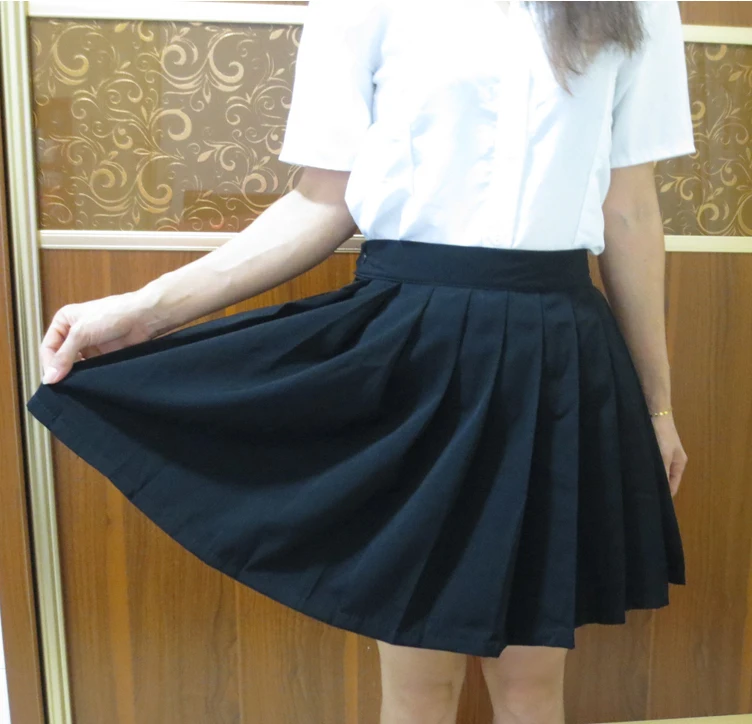 Юбка школьная черная с высокой талией и карманами|skirt shoes|uniform militaryskirt wedding |