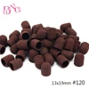 BNG 13*19mm 50pcs Sanding Bands Block Caps Without Grip120# 80# 180# 240# Sanding Cap Manicure Pedicure Electric Nail Drill 6