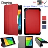 PU Leather Folding Folio Case For  Google Nexus 7 FHD 2nd (2nd Gen.2013) Flip Tablet Cover Case with Stand Auto Sleep/Wake ► Photo 1/6