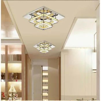 

K9 Crystal Ceiling Lamp Fixture Modern Chandelier Lustres Led Plafond For Stair Hallway Indoor Home Ceiling lamps Luminaria
