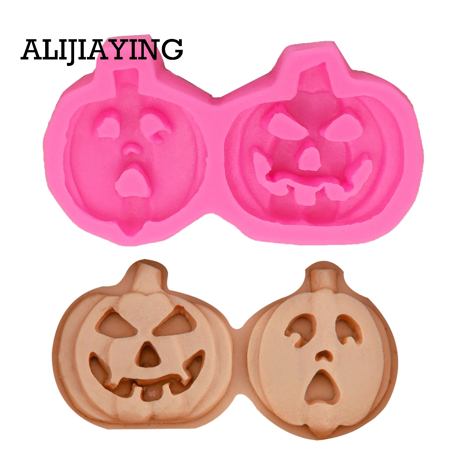M0280 1Pcs Silicone mold pumpkin chocolate pudding jelly dessert mould