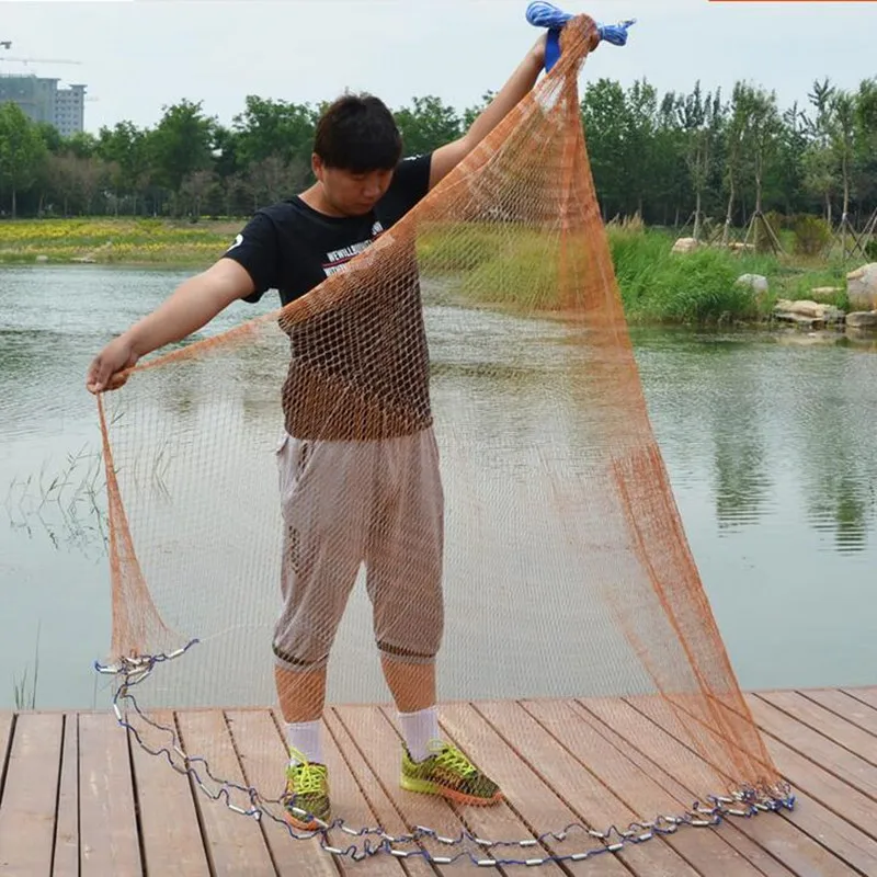 Size 2.4M 7.2M Fishing Net American Style Cast Network High Quality