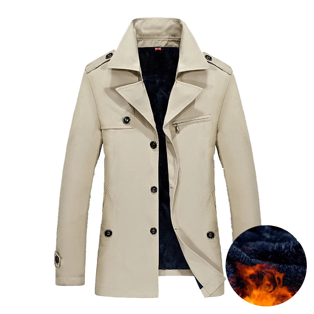 Брендовая деловая Повседневная Длинная зимняя куртка, мужской Тренч, модная ветровка, Мужское пальто, теплое, размера плюс M-5XL
