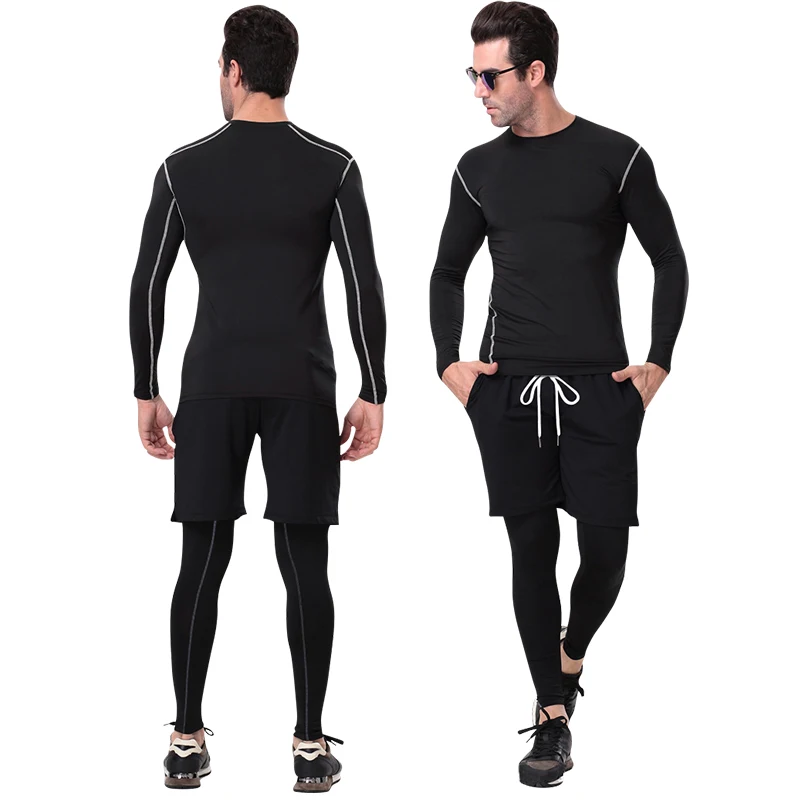 Us 25 01 29 Off 2019 Fitness Compression Men S Demix Running Set Bodybuiding Long Sleeve Shirt Shorts Legging Sport Suit Black Men S Sportwear In Us 25 01 29 Off 2019 Fitness Compression Men S Demix Running Set Bodybuiding Long Sleeve Shirt Shorts Legging Sport Suit Black Men S Sportwear In