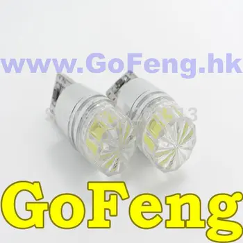 

50pcs/lot Wholesale High power Car led T10 194 W5W 3W canbus obc error free no error LED Light Lamp+no polarity Free shipping