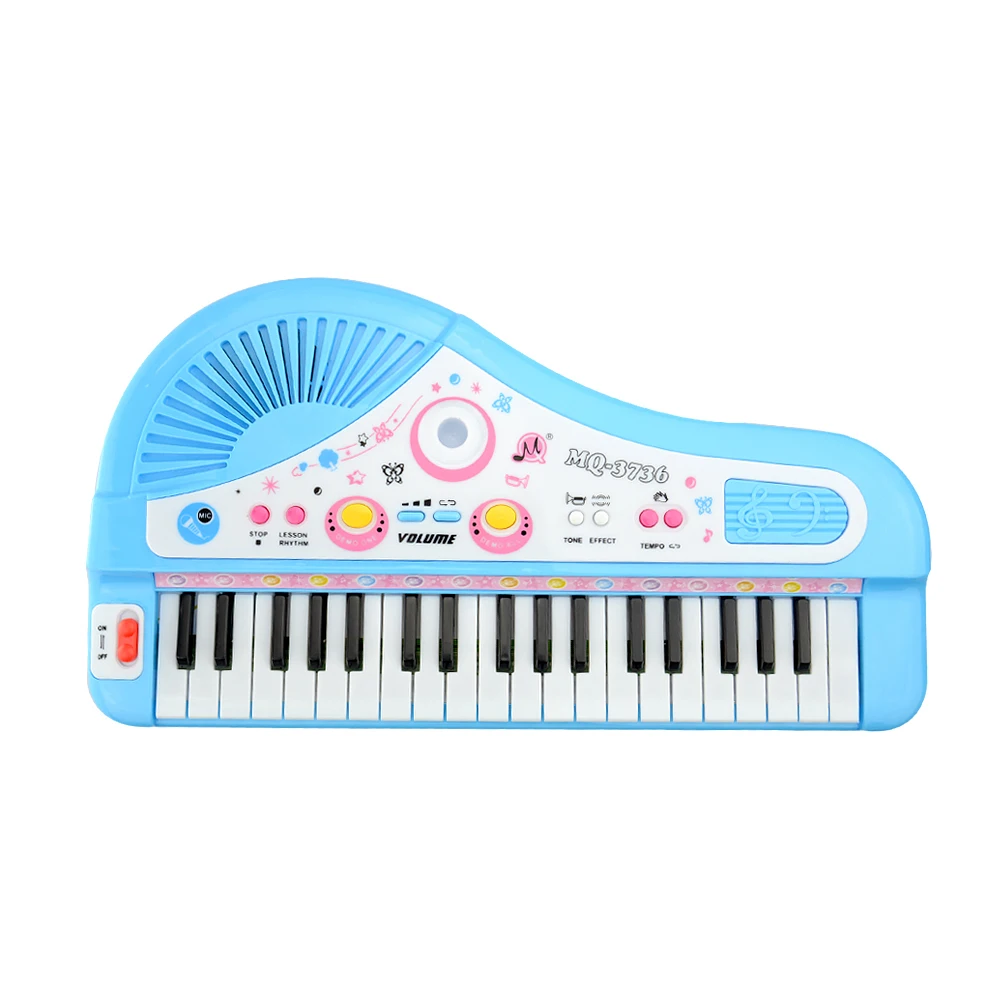 Детские пианино игрушки 37 клавиш мини электронная клавиатура с микрофоном музыкальный инструмент Детские электронные пианино для детей подарки без коробки