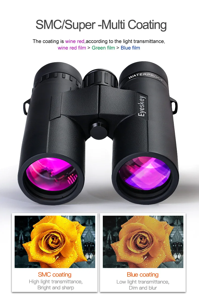 10x42 Zoom Monocular Nitrogênio À Prova D'