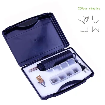 

New 220-250V Hot Stapler Car Bumper Plastic Welding Torch Fairing+ 0.6/0.8mm 200 Staples Auto Body Tool Welder Machine for tools