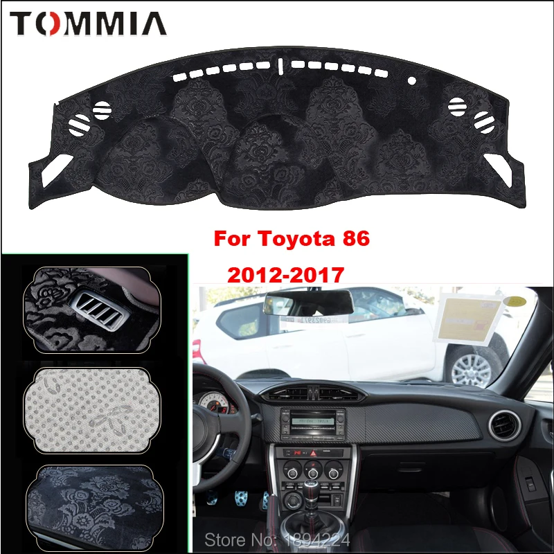 

Tommia Car Dashboard Cover Mat Light Avoid Pad Photophobism Anti-slip protection Mat For Toyota 86 2012-2017