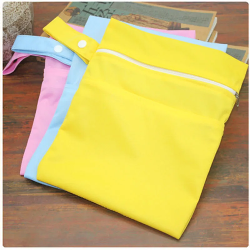 

Mummy Bags 20*25 Babys Waterproof Double Layer Diaper Collection Bag Kids Outdoor Urinary Zipper Bags Infant Diapers Storage Bag