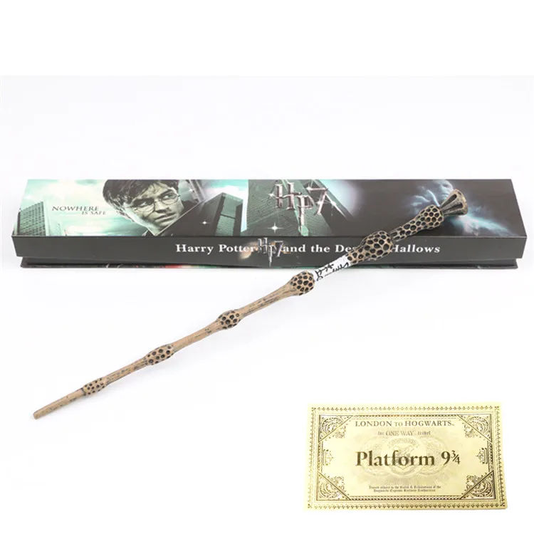 Старец Дамблдор Гермиона Волдеморт Хар Поттер волшебные палочки с коробкой Рождественский подарок для косплея - Цвет: Dumbledor Scripture