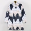 Nerazzurri-Chaqueta peluda y peluda para mujer, abrigo cálido y esponjoso de piel sintética, elegante, ropa de talla grande 6xl, Otoño e Invierno ► Foto 3/6