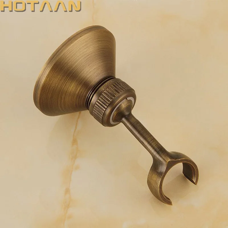 Solid Brass Made Antique Brass Wall Mounted Hand Shower Holder Hook