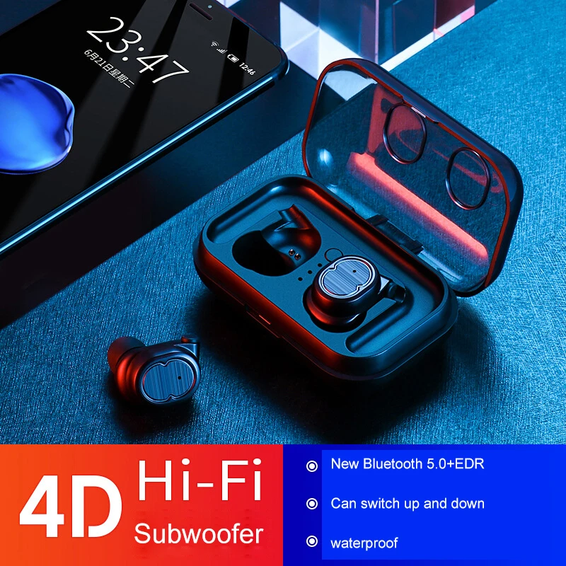 

New Bluetooth Headset Ear Hook Sports Wireless Waterproofing USB Headset Super Long Standby Gaming Headset Phone PK HBQ