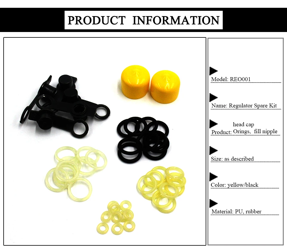 Пейнтбольный регулятор Запасные Комплекты уплотнительное кольцо Замена для поршня 47 шт. в упаковке REO001