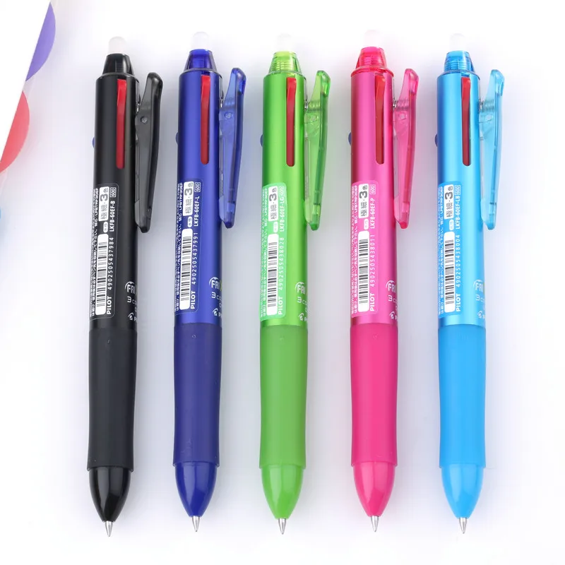 

1PCS/LOT PITOL Baile three-color erasable pen multifunctional lkfb-60ef erasable pen 0.5