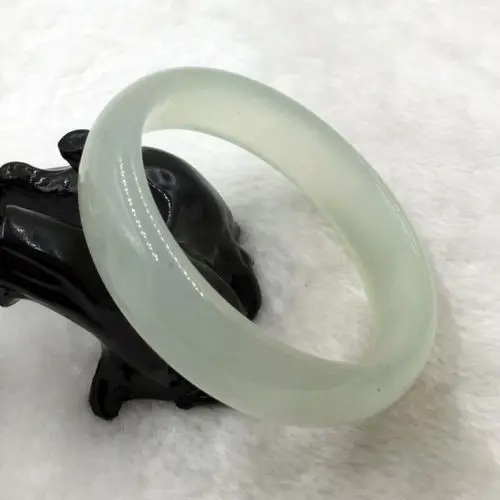 

2426 Vintage China Natural Beautiful Green Gems Jade Bangle Bracelet