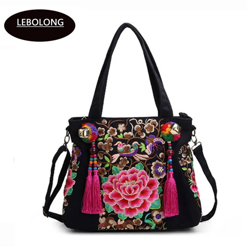 New Character Design Chinese Style Embroidery Ethnic Shoulder Bags