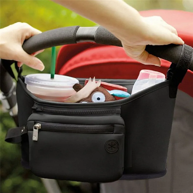 Коляска, сумка-Органайзер, универсальный детские пеленки коляска сумка с подстаканники передний карман дополнительное пространство для