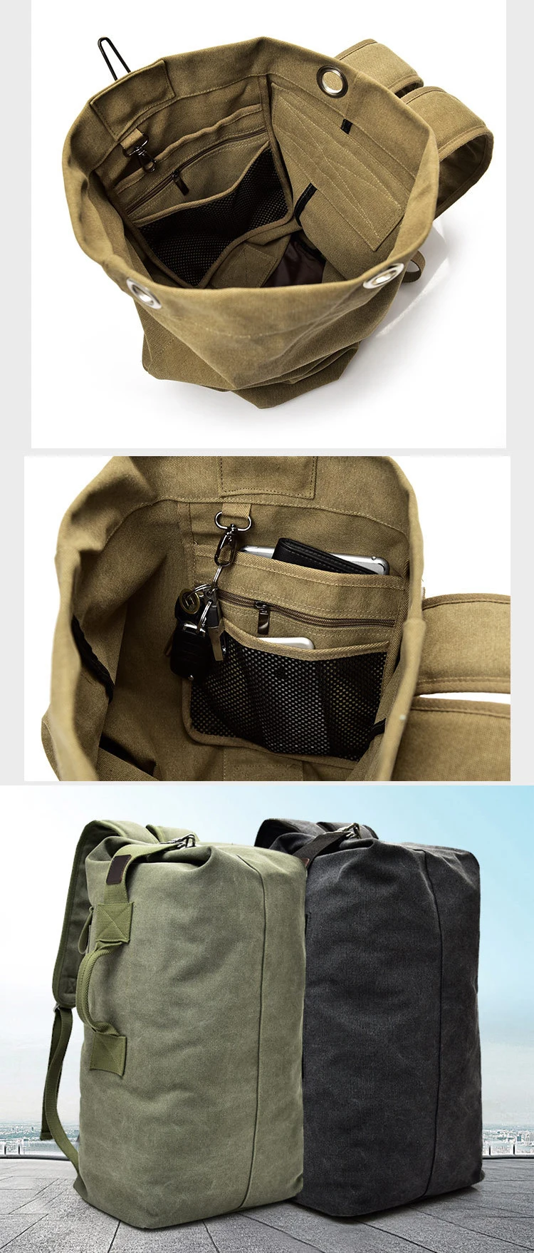 Дорожная сумка для мужчин и женщин с большой вместительностью, военный тактический рюкзак, армейские сумки, Брезентовая сумка на плечо LA760