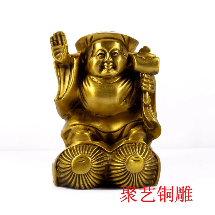 

Bronze statue copper the god of wealth decoration mammographies big mammographies