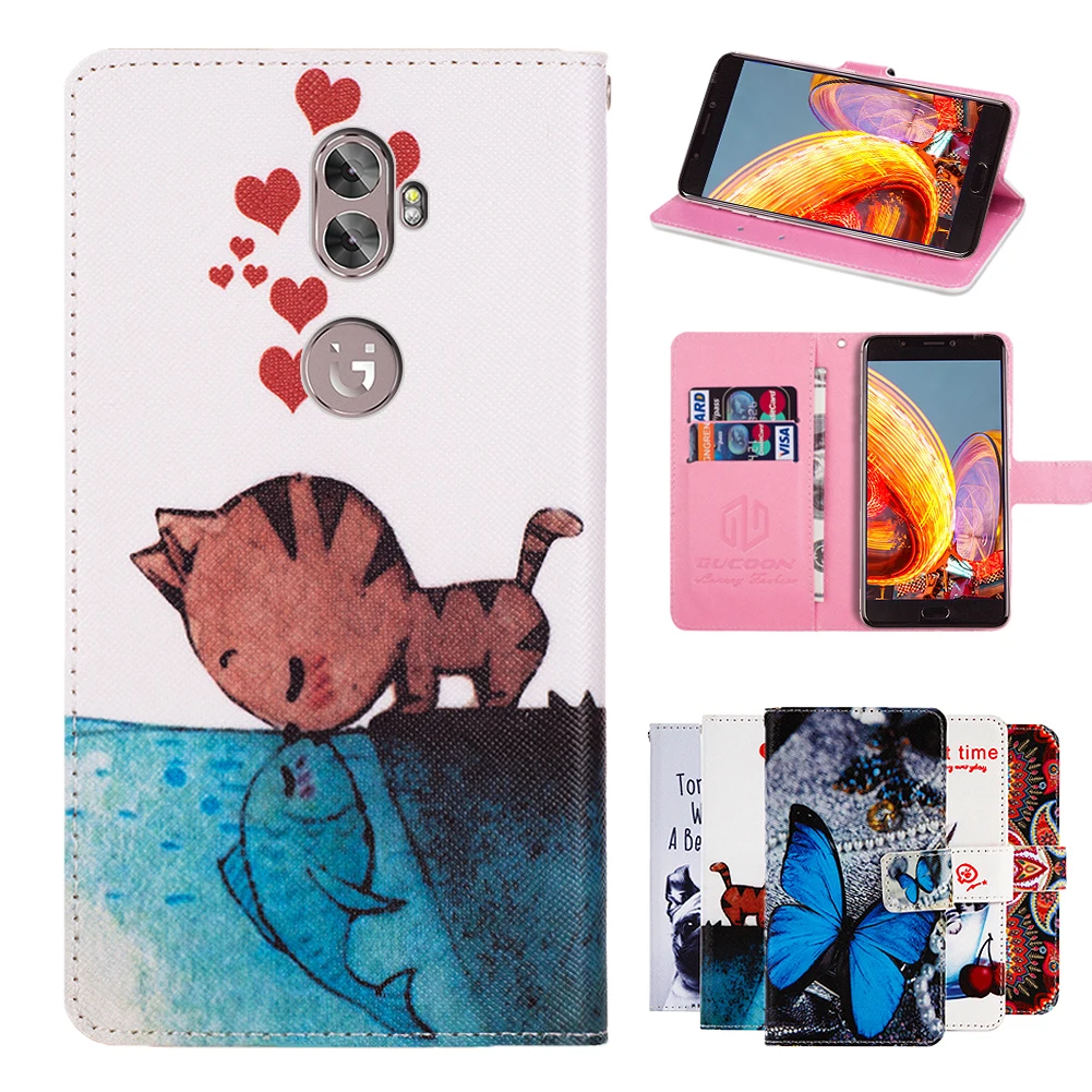 

GUCOON Cartoon Wallet Case for Gionee A1 Plus Fashion PU Leather Cover Lovely Cool Cases Cellphone Bag