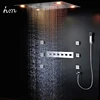 hm 5 Functions Shower Set Modern Luxury European Style Large SUS304 Thermostatic Mixer Waterfall Rainfall Bathroom Led Ceiling ► Photo 2/6
