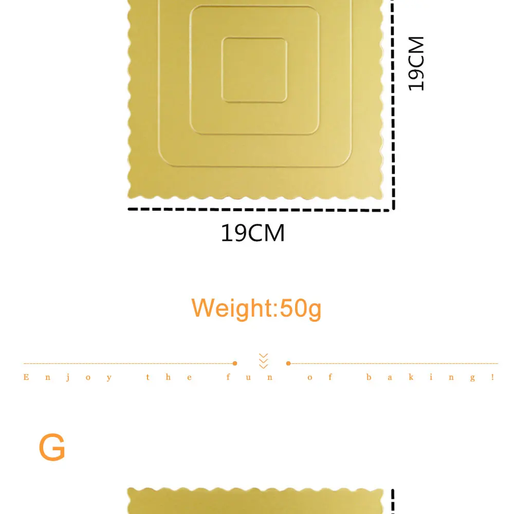 6/8/10/12 дюймов торт доска золото Бумага приспособление для изготовления тортов/базовый квадратный/круглый торт Панели картона мусс доска хлебозаводов 361