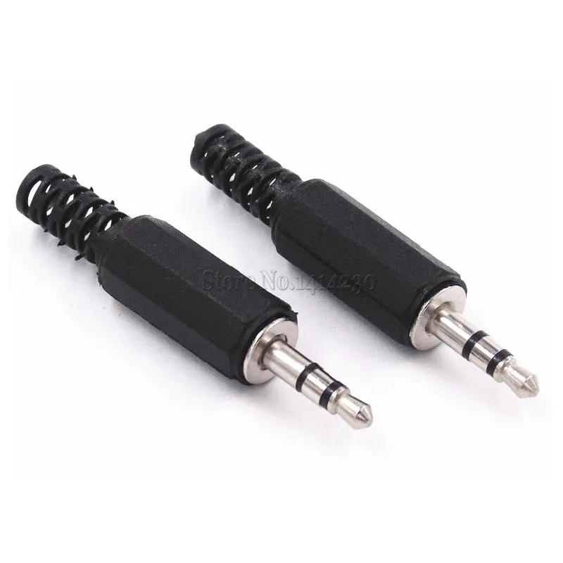 100PCS 3.5MM Stereo Audio Plug 3.5 Dual Encoding Audio Plug 3.5mm