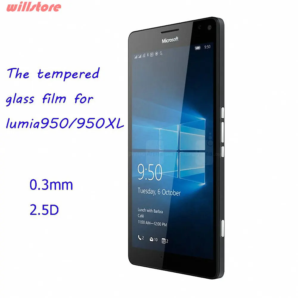 9H закаленное стекло для защиты экрана защитная пленка Nokia Microsoft Lumia 540 640 950 XL 950XL