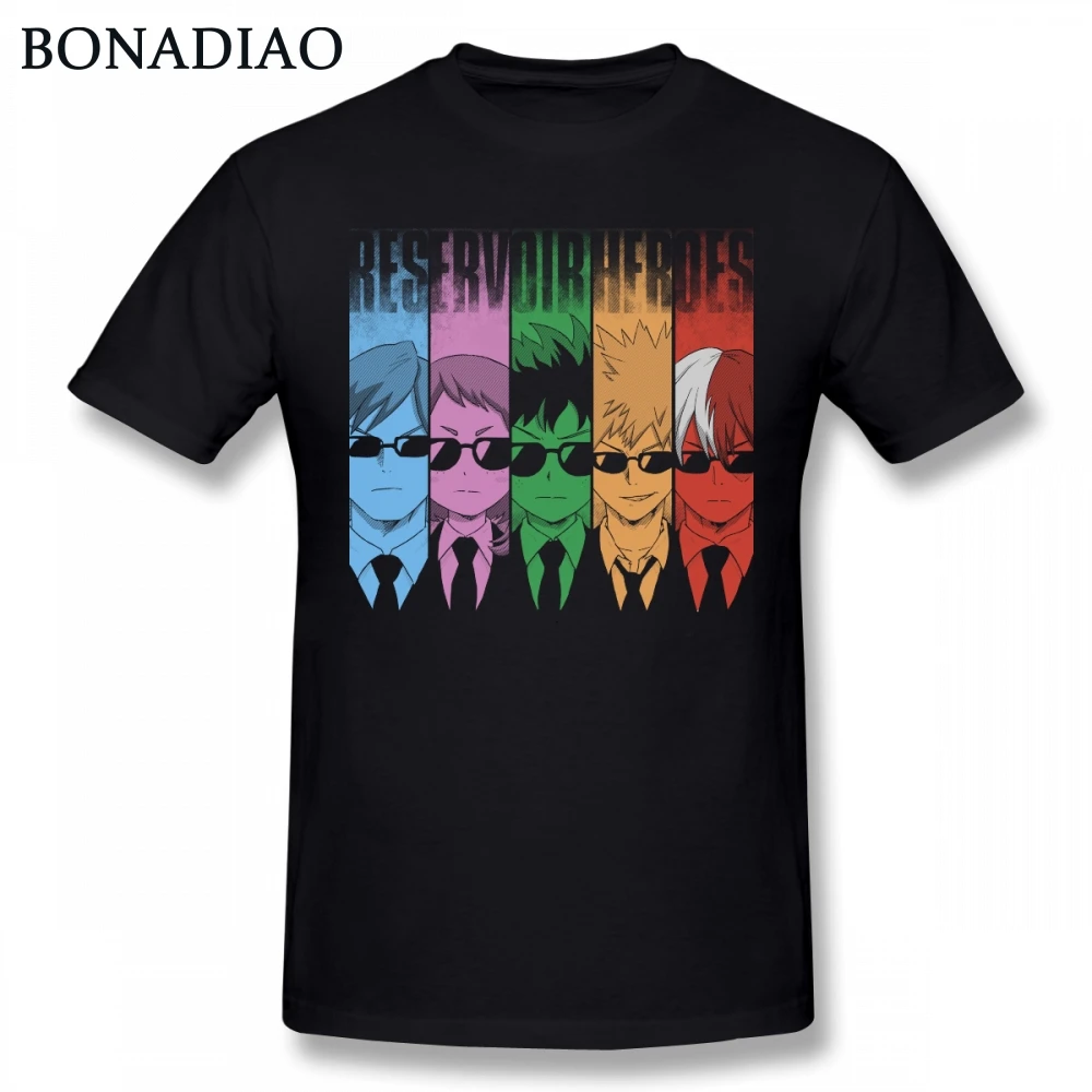 

My Hero Academia Anime T Shirt Midoriya Izuku Boku no Hero For Man Cotton T-Shirt Plus Size