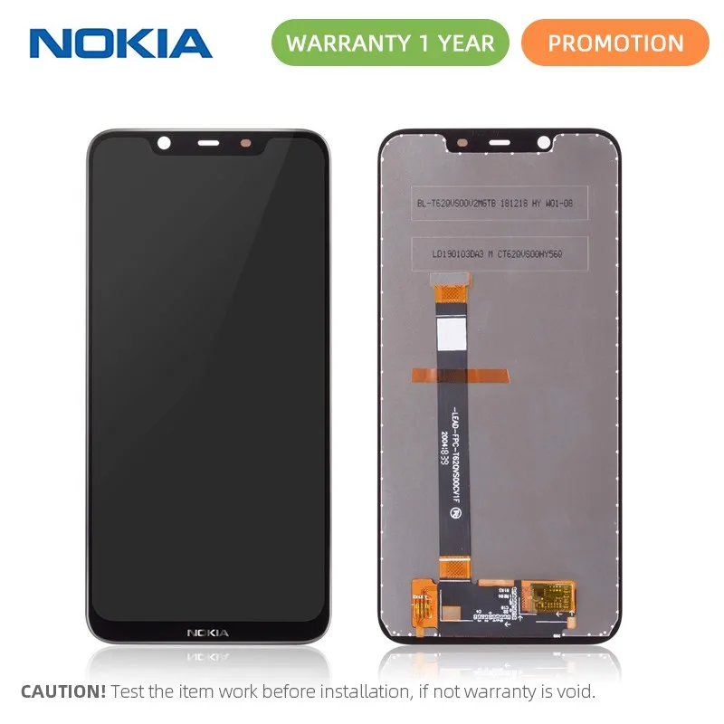 

6.18" Original Display For Nokia 8.1 LCD Display Touch Screen for Nokia X7 Display LCD Digitizer 7.1 Plus TA-1131