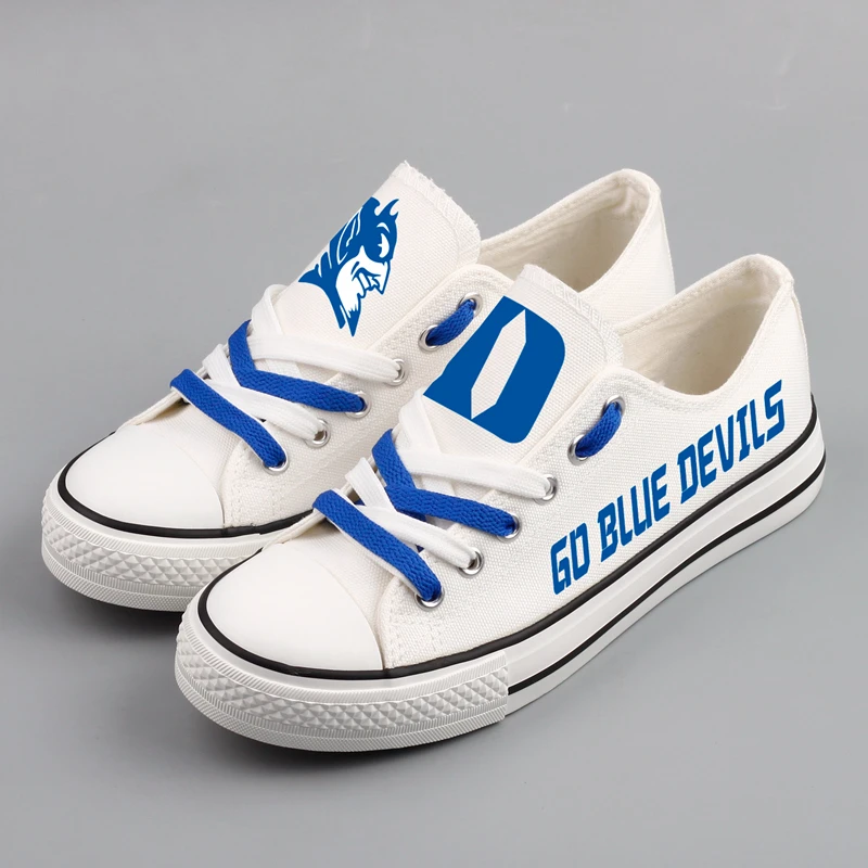 Brand Design White Canvas Shoes America University Custom Shoes For