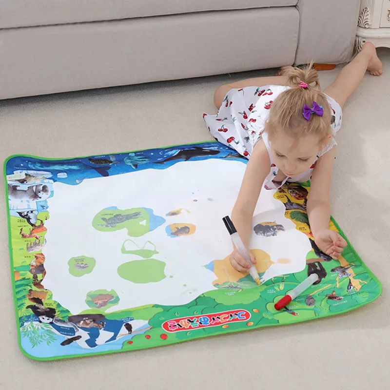 

Big Funny Magic Water Drawing Coloring Fabric Book Doodle Mat Painting Drawing Board For Kids Educational Toys Birthday Gift