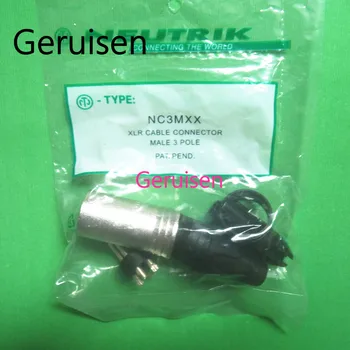

original FOR NEUTRIK connector 80PCS/LOT 40PCS NC3MXX + 40PCS NC3FXX Male et femelle Un ensemble 3 Broches XLR Connecteur avec