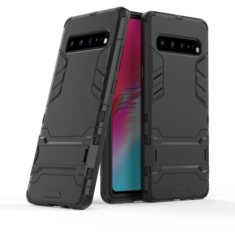 Для samsung Galaxy S10 (5G) Чехол ударопрочный автомат Броня гибридная резина силикон