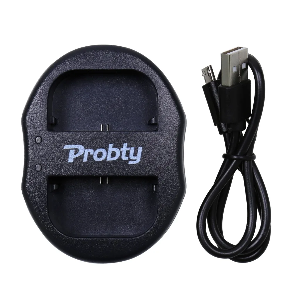 2 шт PROBTY LP E6 LPE6 батареи камеры + двойной USB портативное зарядное устройство для Canon