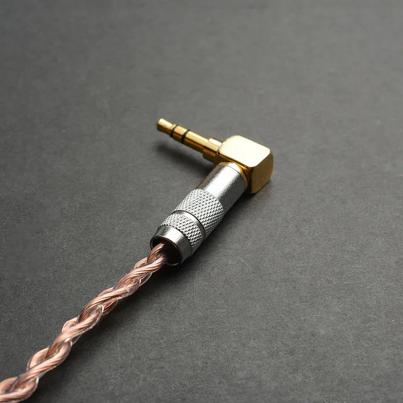 OKCSC Male to Male Audio Stereo Cable AUX Connection 3 5 mm jack For Headphone Amplifier L Type one side