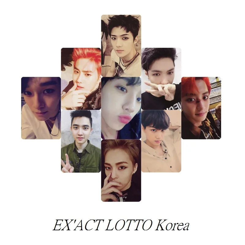 KPOP EXO Япония подходит к альбому фото карта K POP самодельные бумажные карты