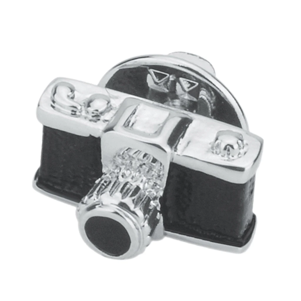 Black Retro Camera Brooch Jewelry Men and Women Suit Corsage Pin Collar Pin