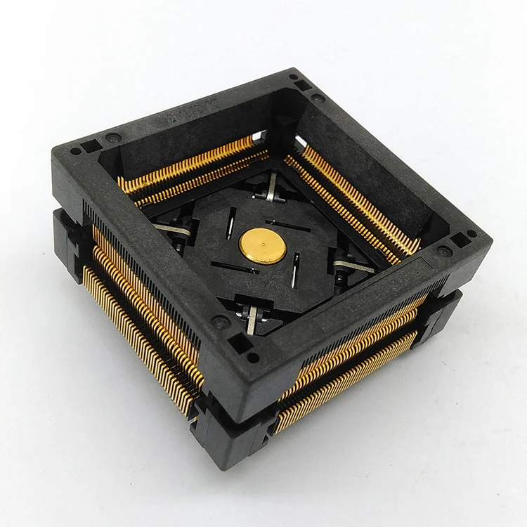 

QFP176 TQFP176 LQFP176 OTQ-176-0.5-06 Burn in Socket Pitch 0.5mm Open Top Programming Adapter Test Socket Adapter