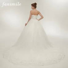 Fansmile сексуальные платья с длинным шлейфом, качественные Свадебные платья размера плюс, свадебные винтажные платья Vestidos de Novia FSM-009T
