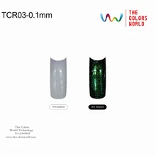 TCR03 0.1 мм голографическая Белый Цвет Блеск порошок для ногтей, Tatto искусство украшения DIY порошок