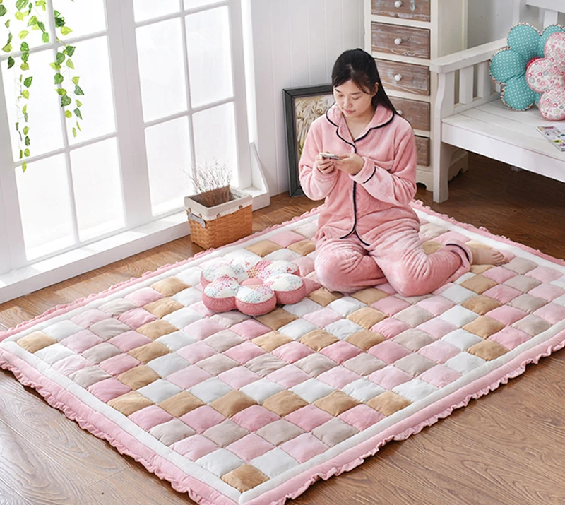 2M Tatami Blanket Carpet Shaggy Thicken Soft Carpet Play Mats Baby Rugs