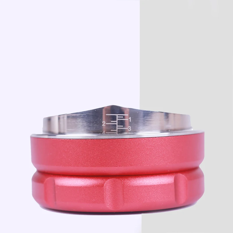 Koop Handleiding Barista Poeder Koffie Espresso Latte 58mm Koffie Sabotage Distributeur Leveler Tool enkele lijn Hellingen Keuken Accessoires