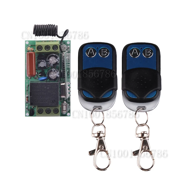 

AC220V 1CH 10A Wireless Remote Control Switch System With 2Pcs Transmitter Working Way Adjustable