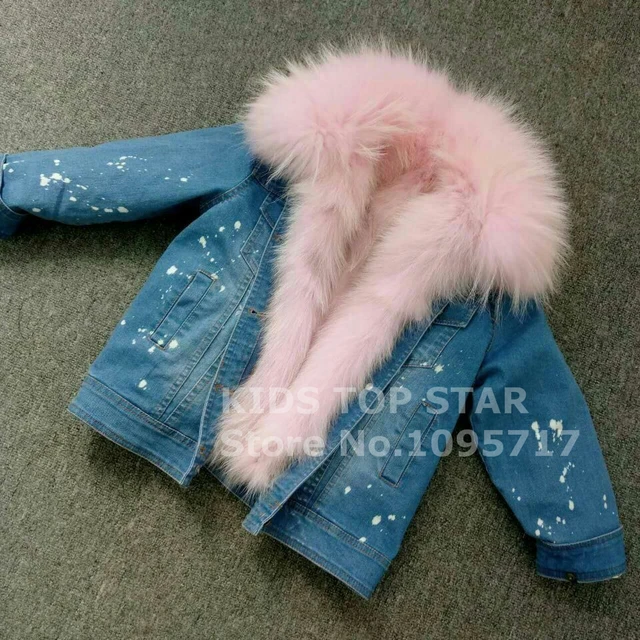 Cheap Exclusive Sales 100% Real Fox Fur Kids Fur Parka Freeze Cold Winter Children Fur Coat Boys/Girls Parkas ~~Detachable Liner