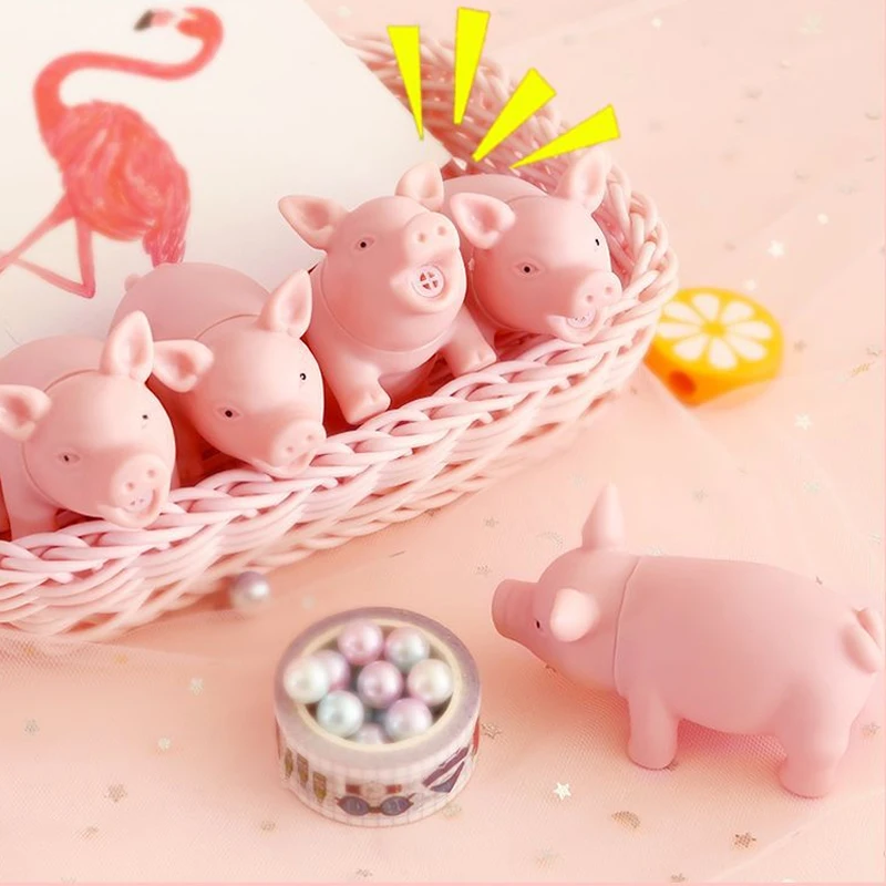 Вокальный свинок сжимаемые игрушки Kawaii анималы медленно поднимающиеся