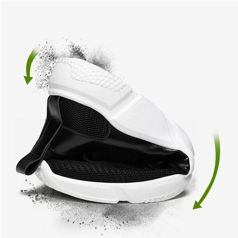 Sneakers Men Knit Mesh Shoes Outdoor Fashion Breathable Fashion Straps Sports Running Casual Sneakers Solid Shoe #FS#4NV08 (9)